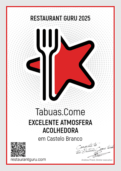 Restaurant Guru 2025, Excelente Atmosfera Acolhedora em Castelo Branco